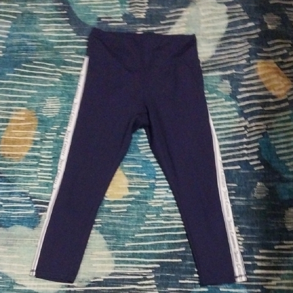 Juicy Couture Dark Blue Leggings with White Side Stripes - Picture 1 of 4